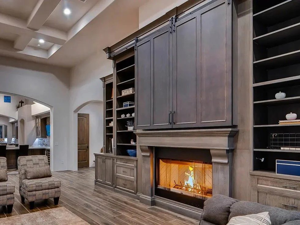 Custom living room built-in cabinetry by Verde Cabinet Studio (5)