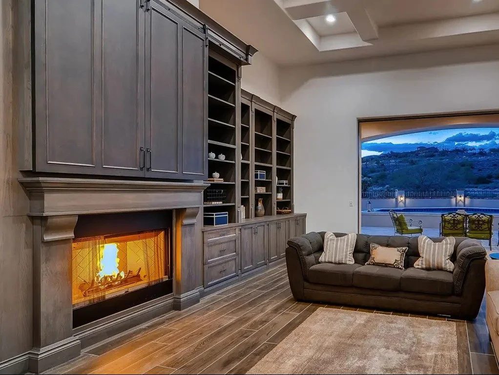 Custom living room built-in cabinetry by Verde Cabinet Studio (6)