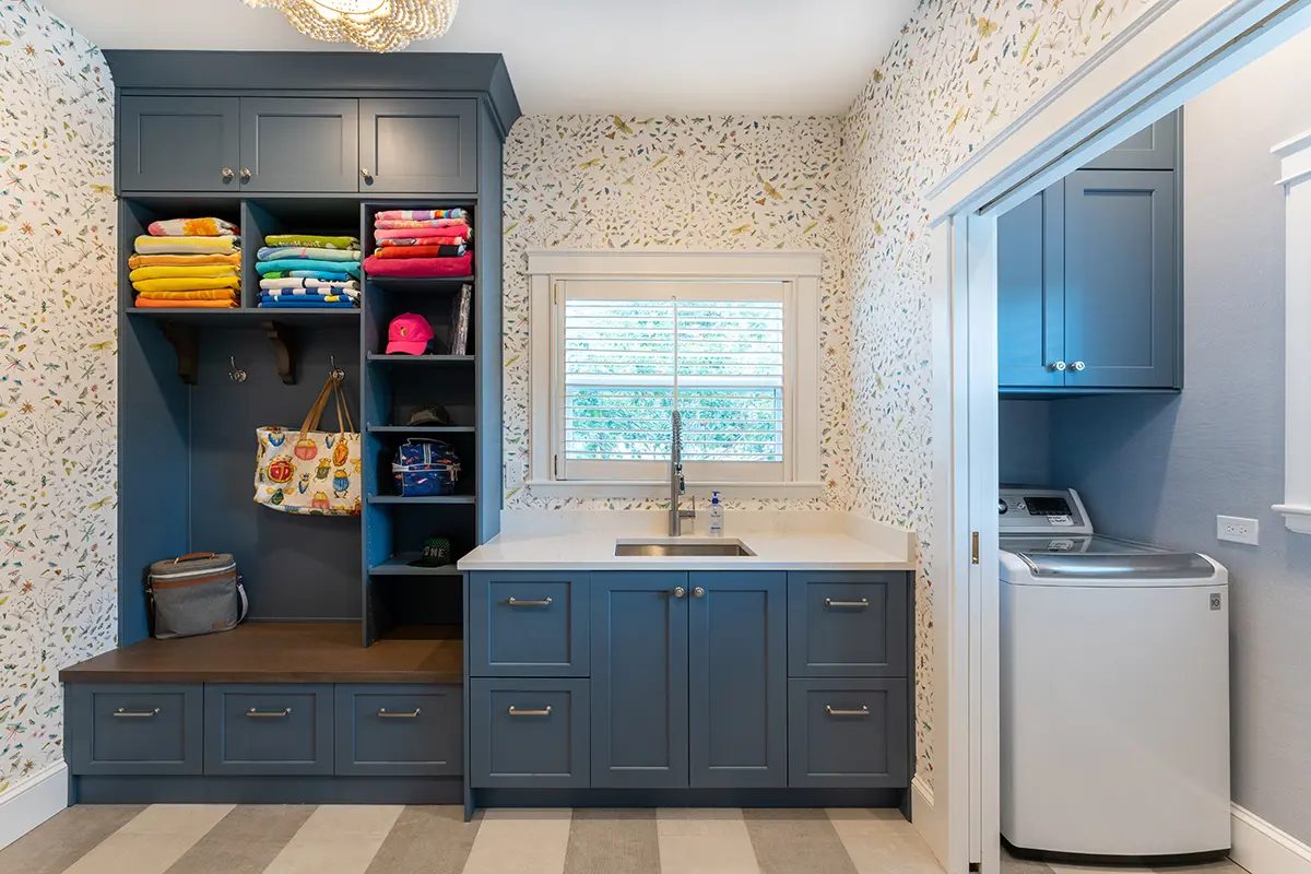 Custom office, laundry, and mudroom cabinetry by Verde Cabinet Studio (2)